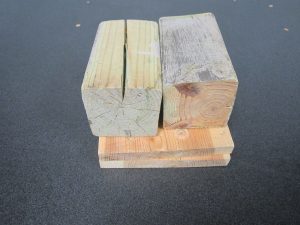 Blocks of Wood Stacked