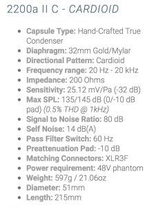 Se2200a IIC Specs